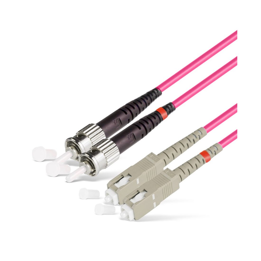 Патч Корд Оптоволоконный SC/UPC-ST/UPC MM OM4 50/125 Duplex 3.0мм 1 м
