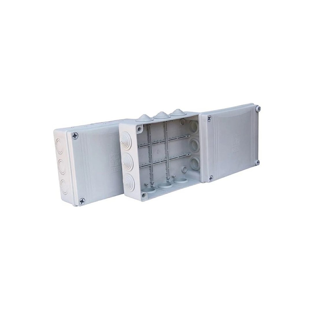 Коробка распаячная KSC 11-309 190х240х70 для открытого монтажа с резиновыми вводами IP55